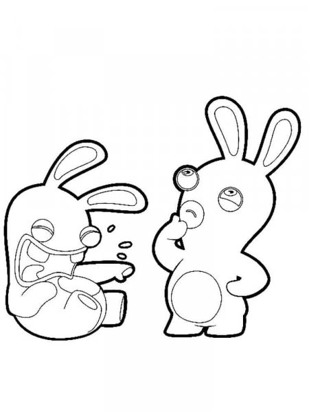 Raving Rabbids coloring pages