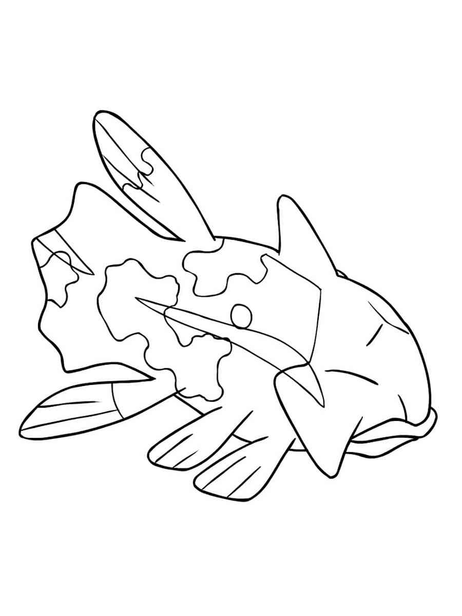Relicanth Pokemon coloring pages