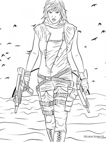 Resident Evil coloring pages