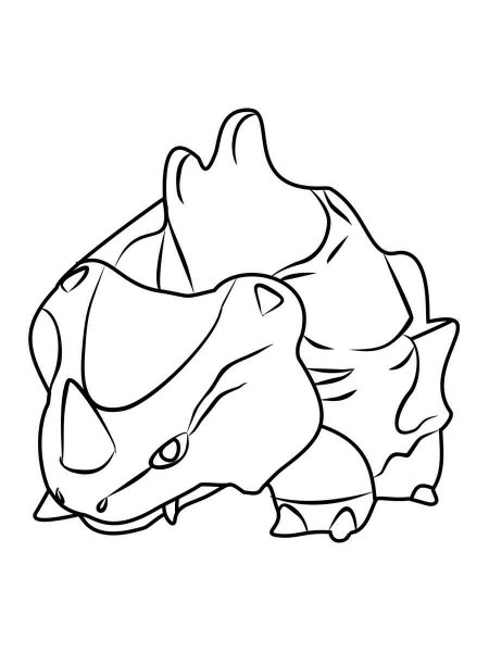 Pokemon Rhyhorn coloring pages - Free Printable