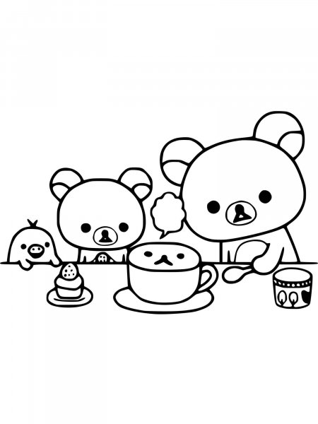 Rilakkuma coloring pages