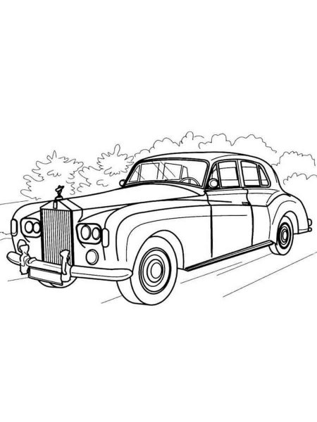 Rolls-Royce coloring pages