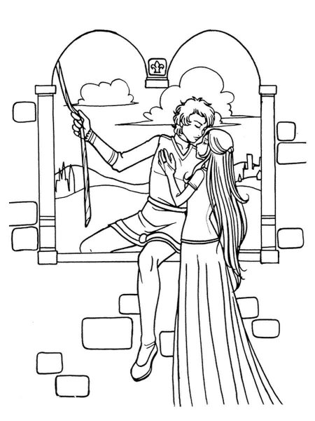 Romeo and Juliet coloring pages