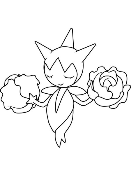 Roselia Pokemon coloring pages