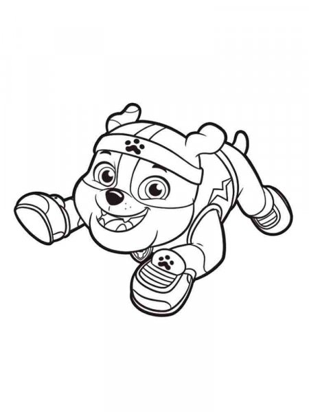 Rubble Paw Patrol Coloring Pages. D