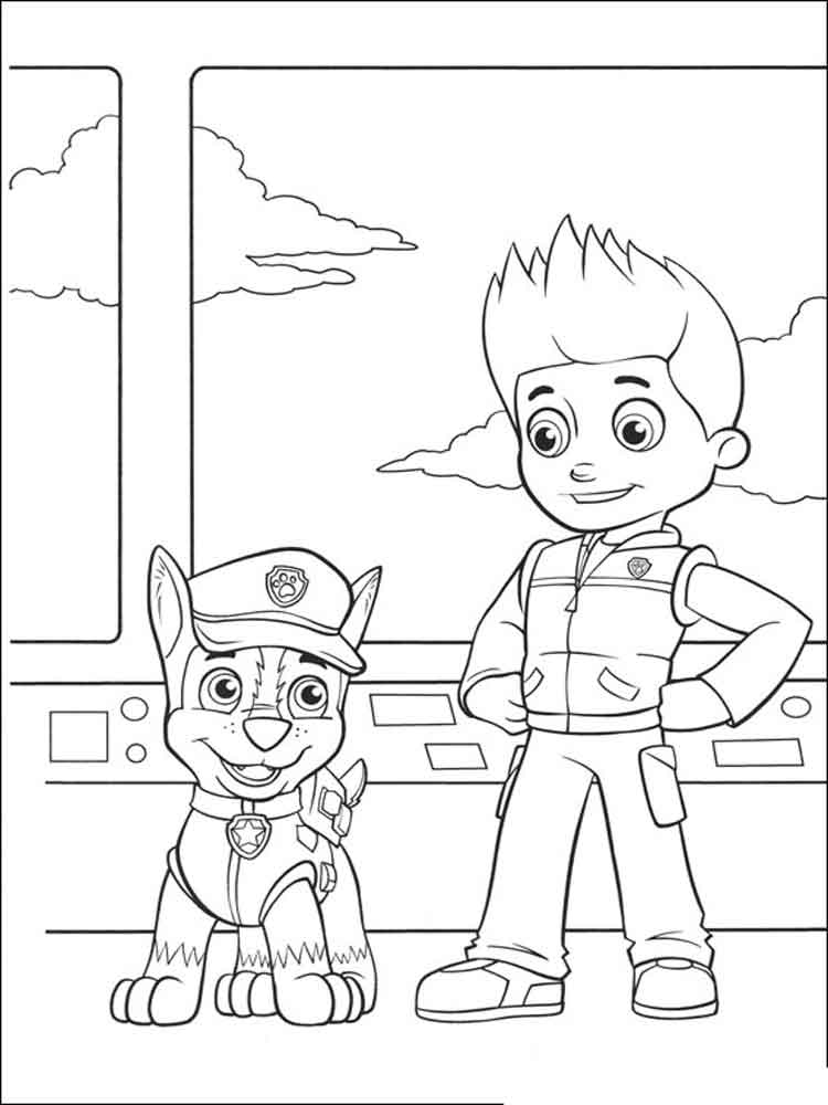 Ryder Paw Patrol coloring pages. Download and print Ryder Paw Patrol