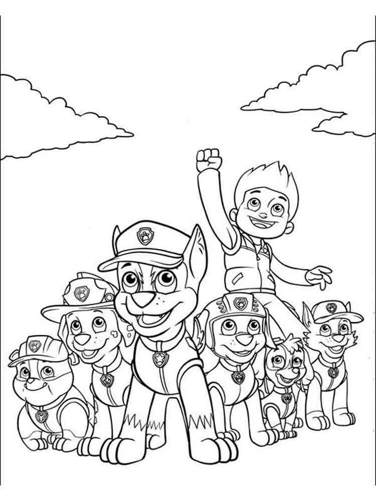 ryder paw patrol coloring pages download and print ryder paw patrol