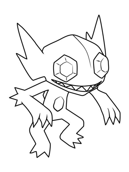 Pokemon Sableye coloring pages - Free Printable