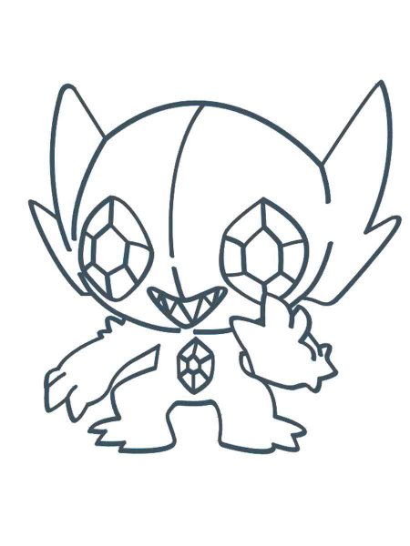 Pokemon Sableye coloring pages - Free Printable