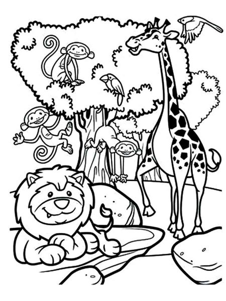 Safari coloring pages