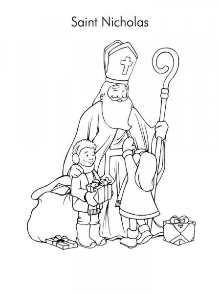 Saint Nicholas coloring pages