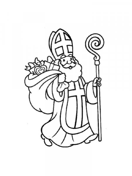 Saint Nicholas coloring pages