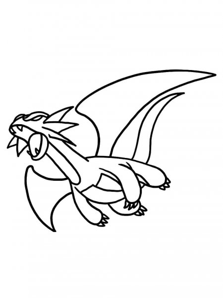 Salamence Pokemon coloring pages