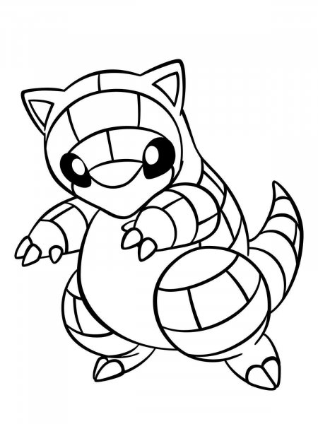 10 Fun Sandshrew Pokémon Coloring Pages for Kids