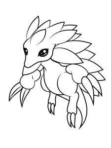 Pokemon Sandslash coloring pages - Free Printable