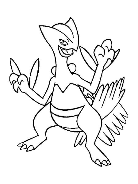 Pokemon Sceptile coloring pages - Free Printable