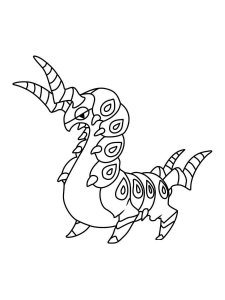 Scolipede Pokemon coloring pages