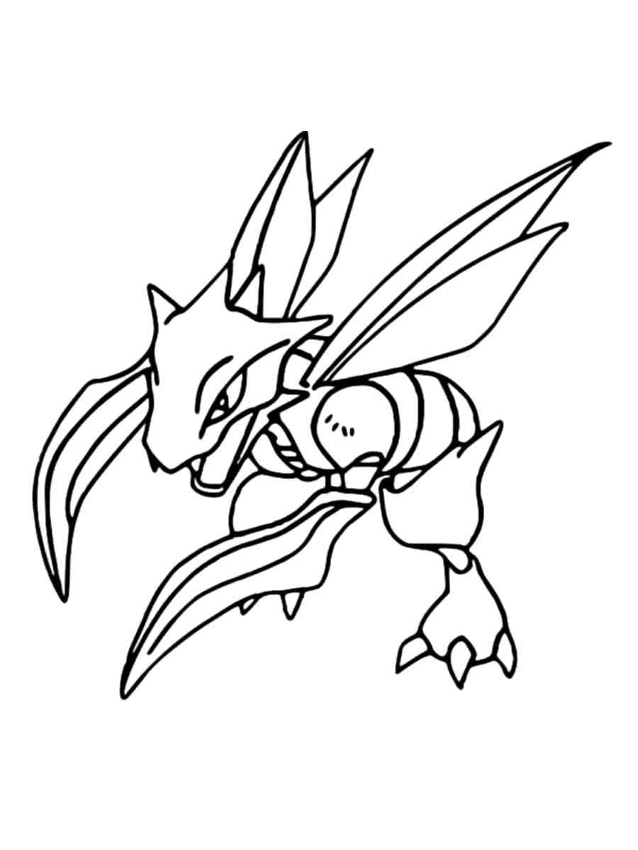 10 Exciting Scyther Pokemon Coloring Pages to Color