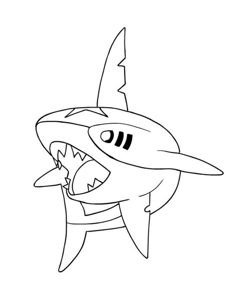 Sharpedo Pokemon coloring pages