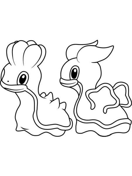 coloring pages shellos pokemon