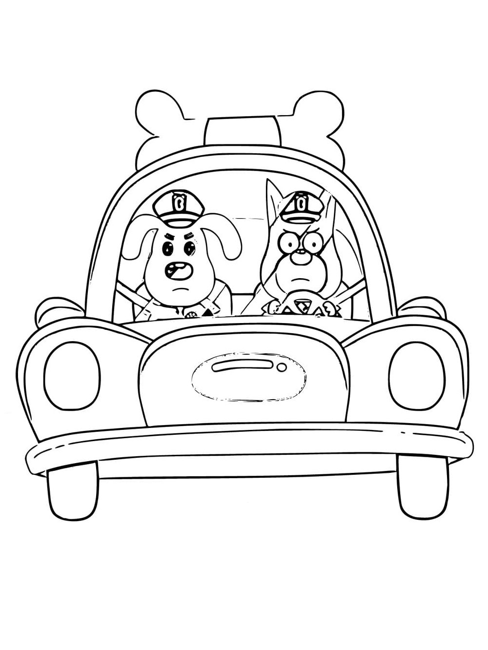 Sheriff Labrador coloring pages