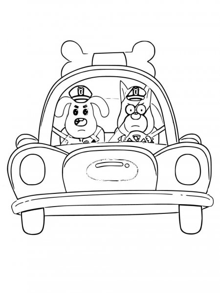 Sheriff Labrador coloring pages