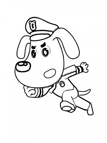 Sheriff Labrador coloring pages