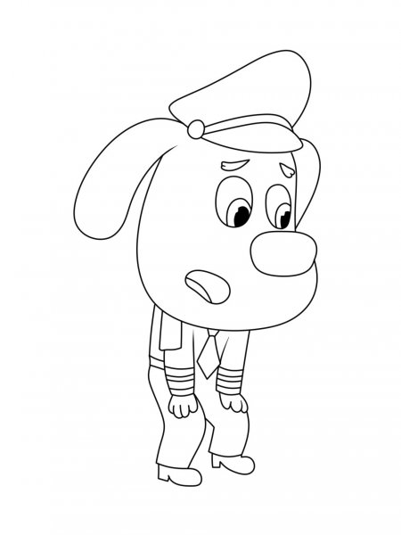 Sheriff Labrador coloring pages