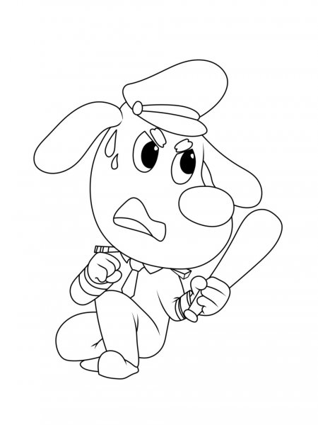 Sheriff Labrador coloring pages