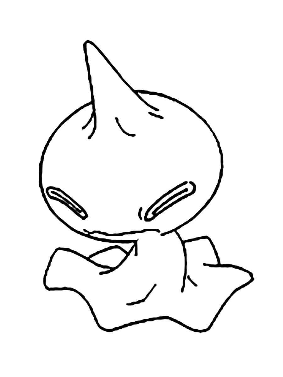 shuppet coloring page transparent png pokemon