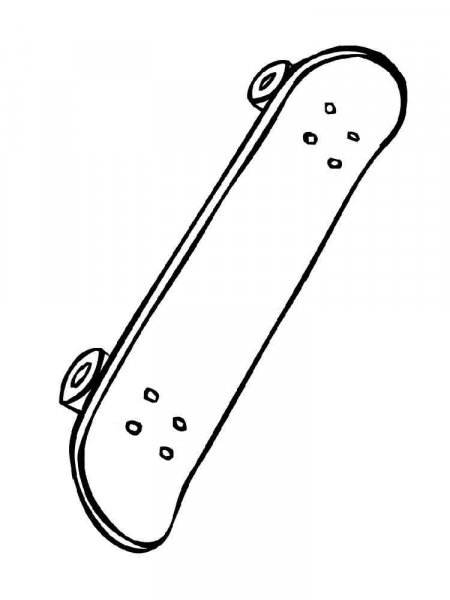 Skateboarding coloring pages