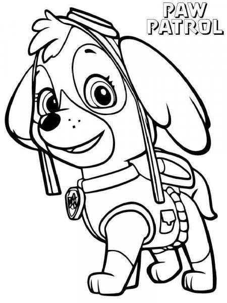 Skye Paw Patrol coloring pages