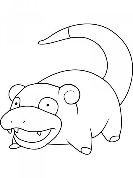 Pokemon Slowpoke coloring pages - Free Printable