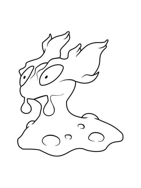 slugma coloring page png pokemon