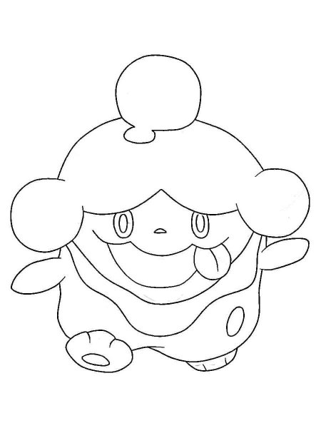 Slurpuff Pokemon Coloring Pages