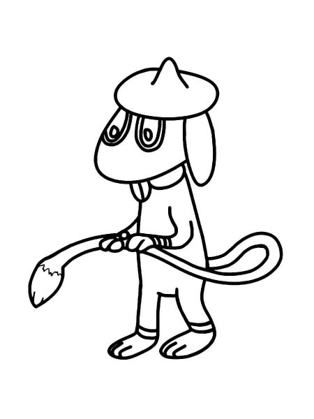 smeargle coloring page png pokemon