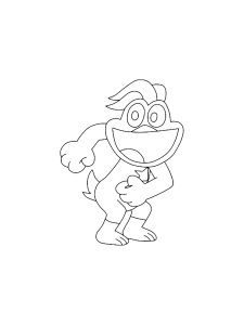 KickinChicken coloring page 2