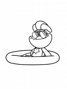 KickinChicken coloring page 3