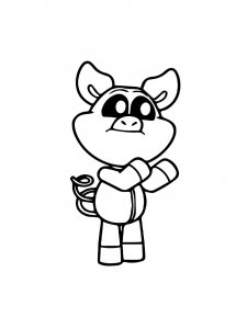 PickyPiggy coloring page 5