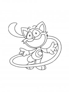 Smiling Critters coloring page 4