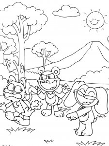 Smiling Critters coloring page 6