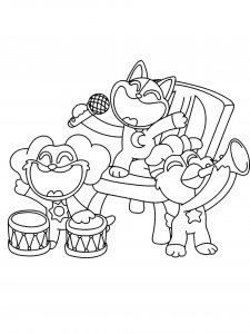 Smiling Critters coloring page 9