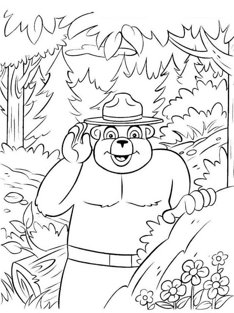 Smokey Bear coloring pages