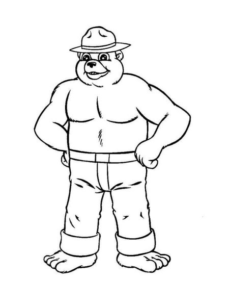 Smokey Bear coloring pages