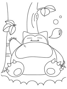 Snorlax Coloring Page 1