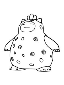 Snorlax Coloring Page 11