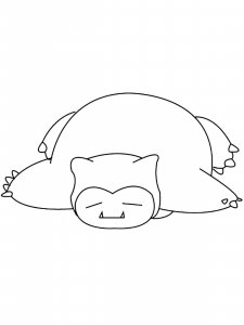 Snorlax Coloring Page 4