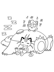 Snorlax Coloring Page 6
