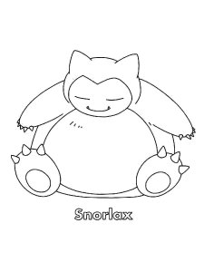 Snorlax Coloring Page 7