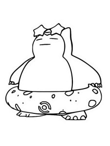 Pokemon Snorlax coloring pages - Free Printable